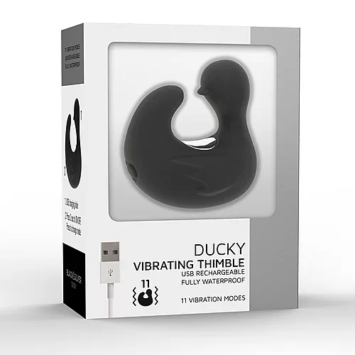 Doigt stimulateur DuckMania - Black&Silver